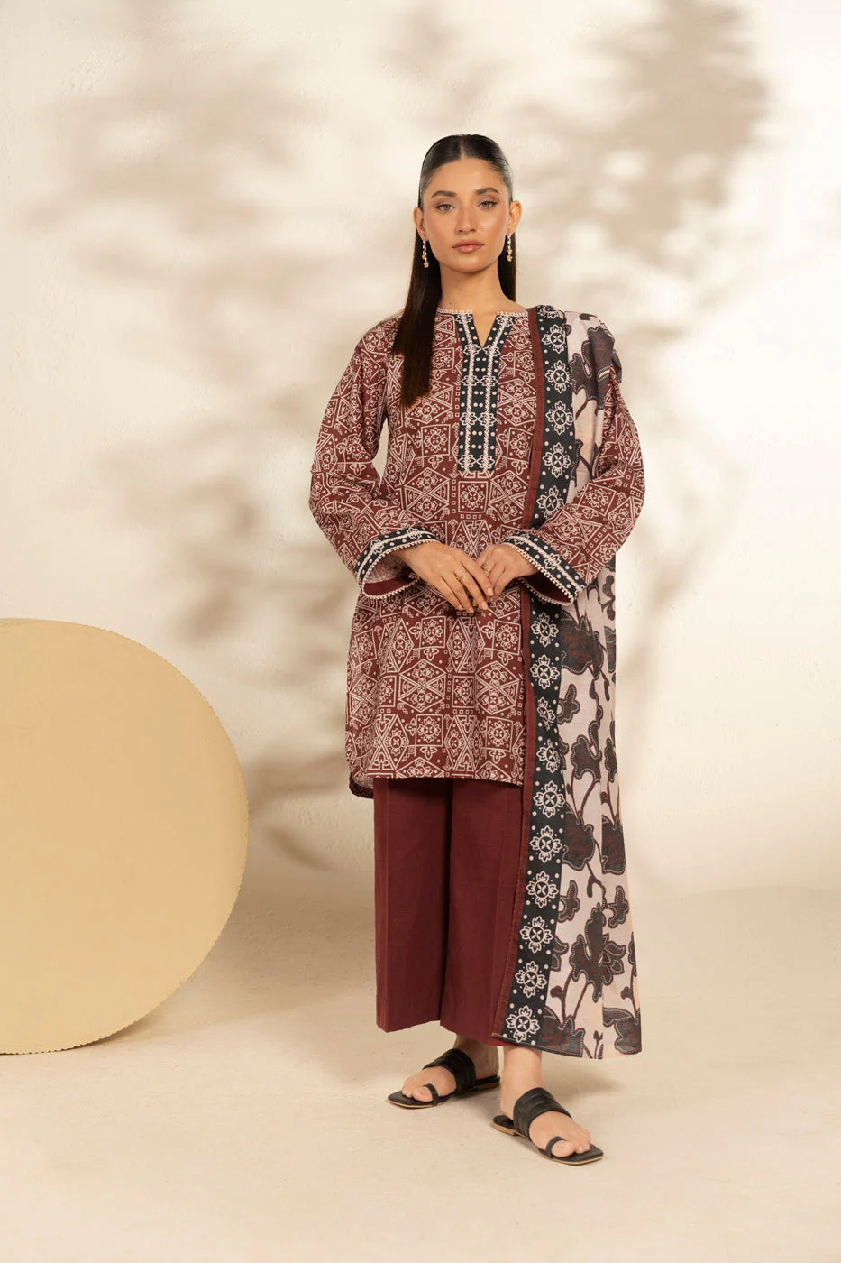 Alkaram FW-126-25-1-Beige Winter Collection 2025