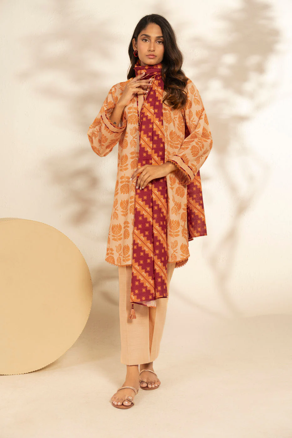 Alkaram FW-127-25-1-Beige Winter Collection 2025