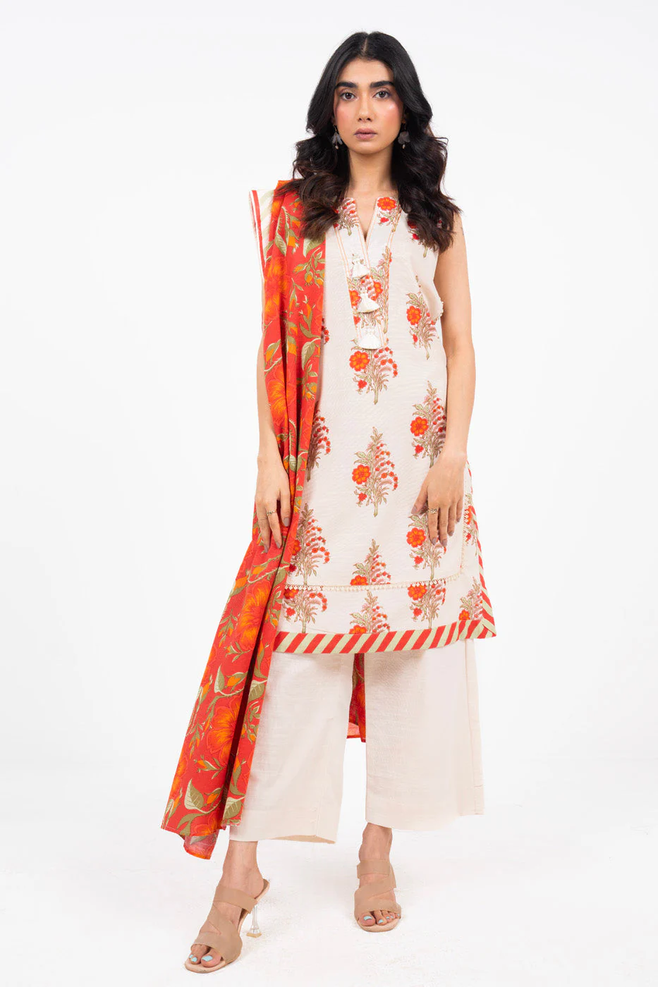 Alkaram FW-13-24-Cream Winter Collection 2024
