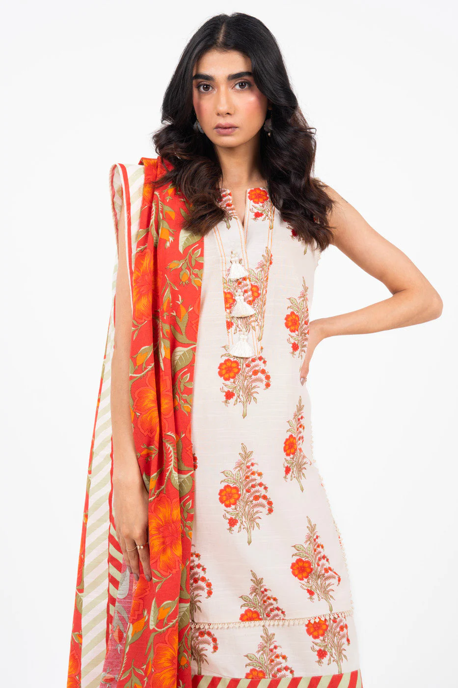 Alkaram FW-13-24-Cream Winter Collection 2024 - Image 2