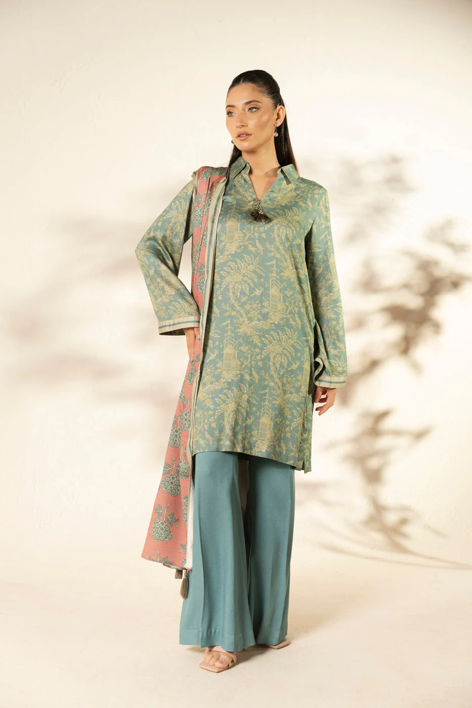 Alkaram FW-138-25-1-TiffanyBlue Winter Collection 2025
