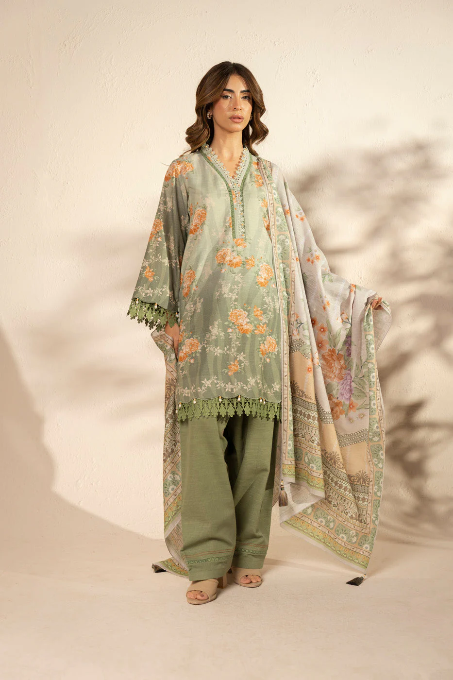Alkaram FW-139.1-25-2-Green Winter Collection 2025