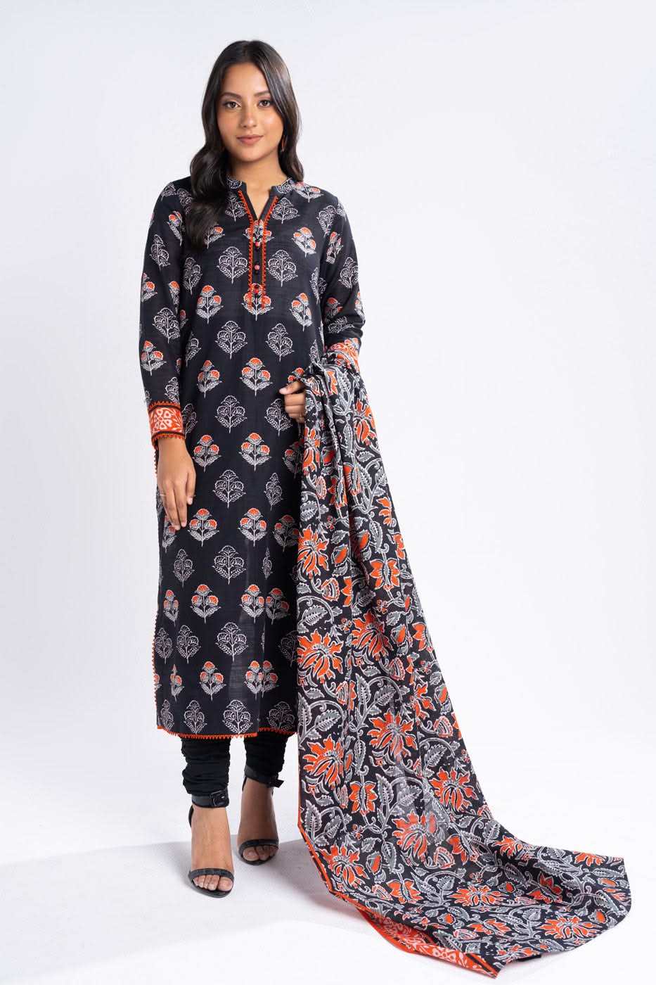 Alkaram FW-14-1-24-Black Winter Collection 2024