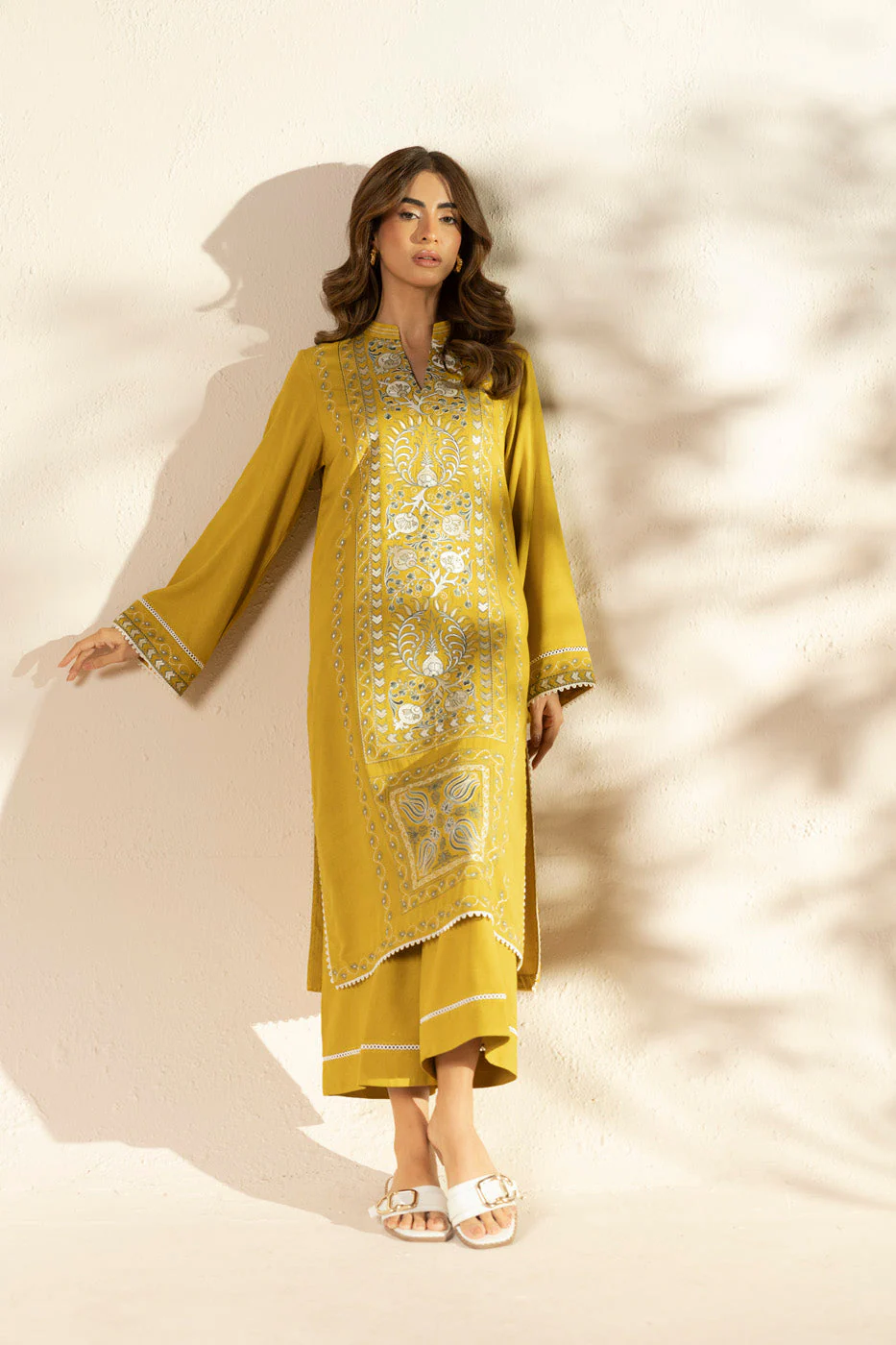 Alkaram FW-172-25-2-Ochre Winter Collection 2025