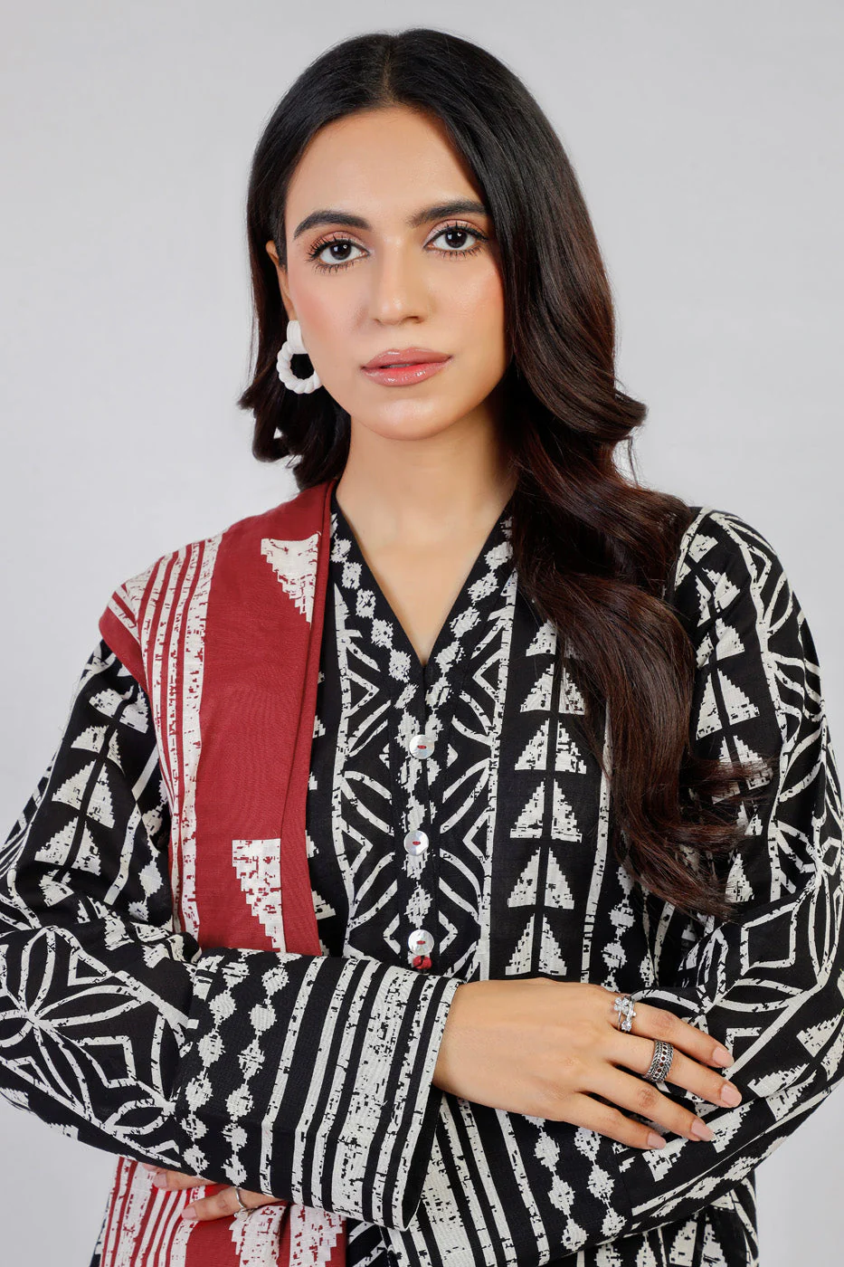 Alkaram FW-18-1-24-Black Winter Collection 2024 - Image 2