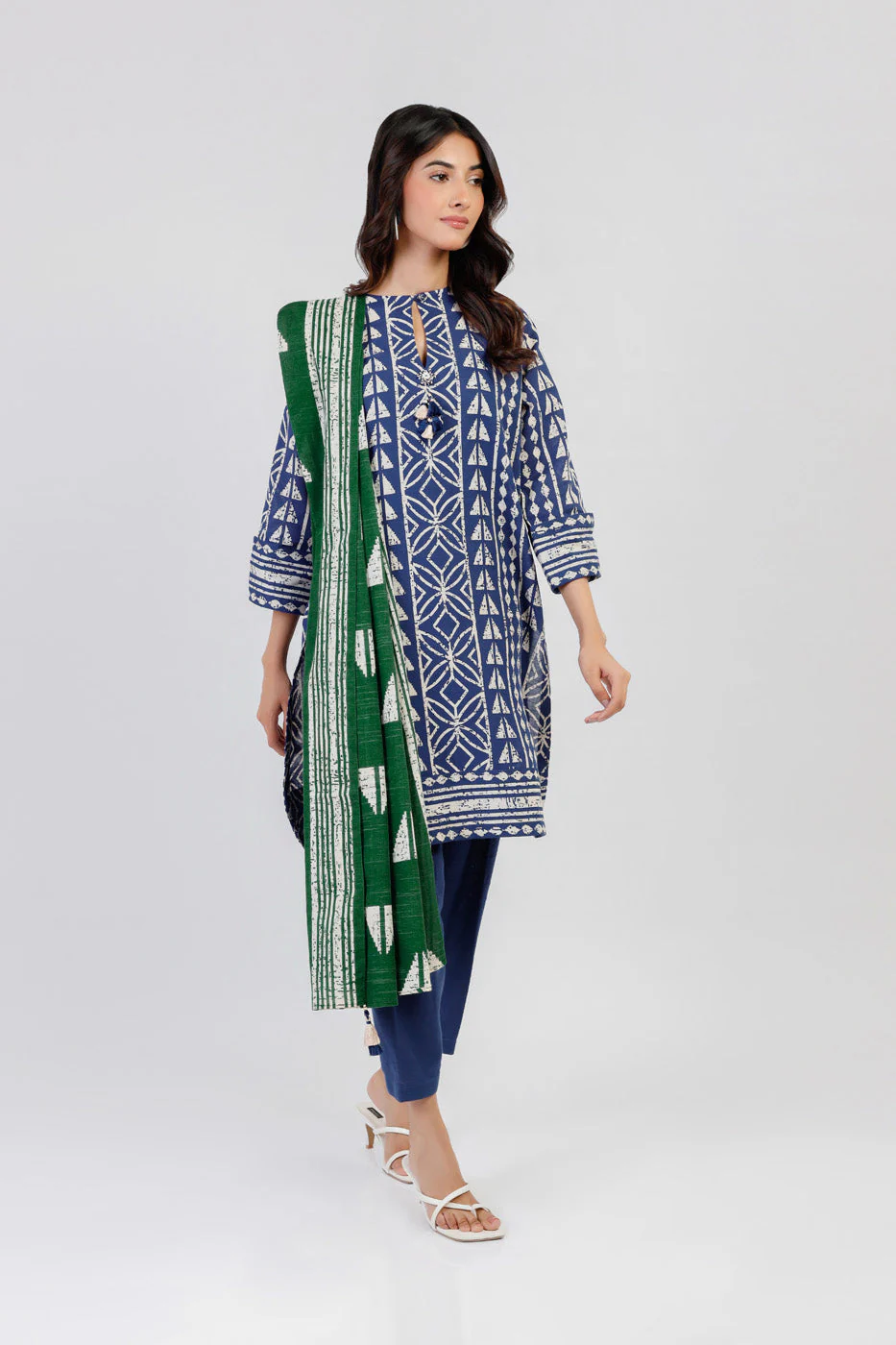 Alkaram FW-18-1-24-Blue Winter Collection 2024