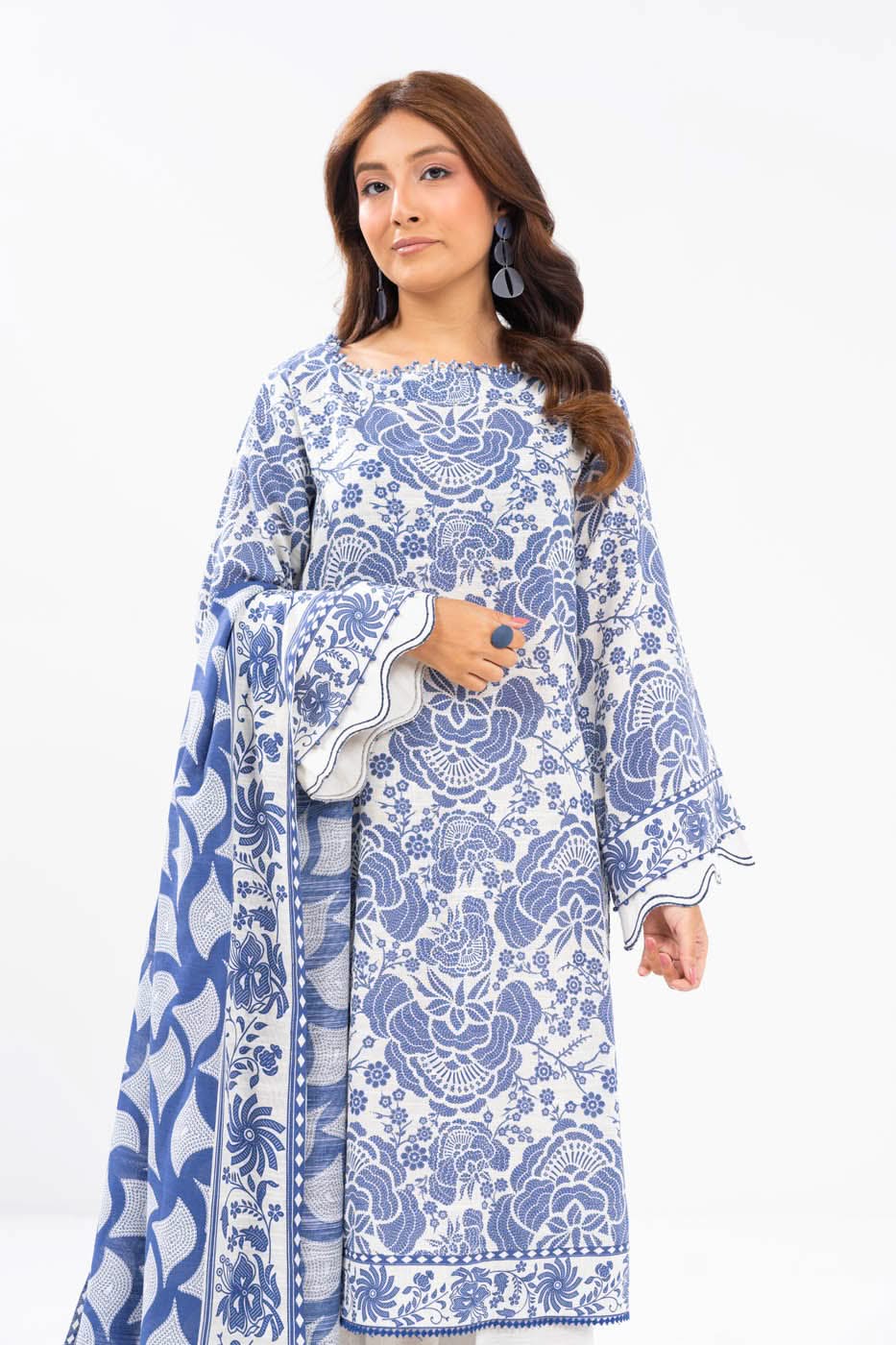 Alkaram FW-19-24-Cream  Winter Collection 2024 - Image 2