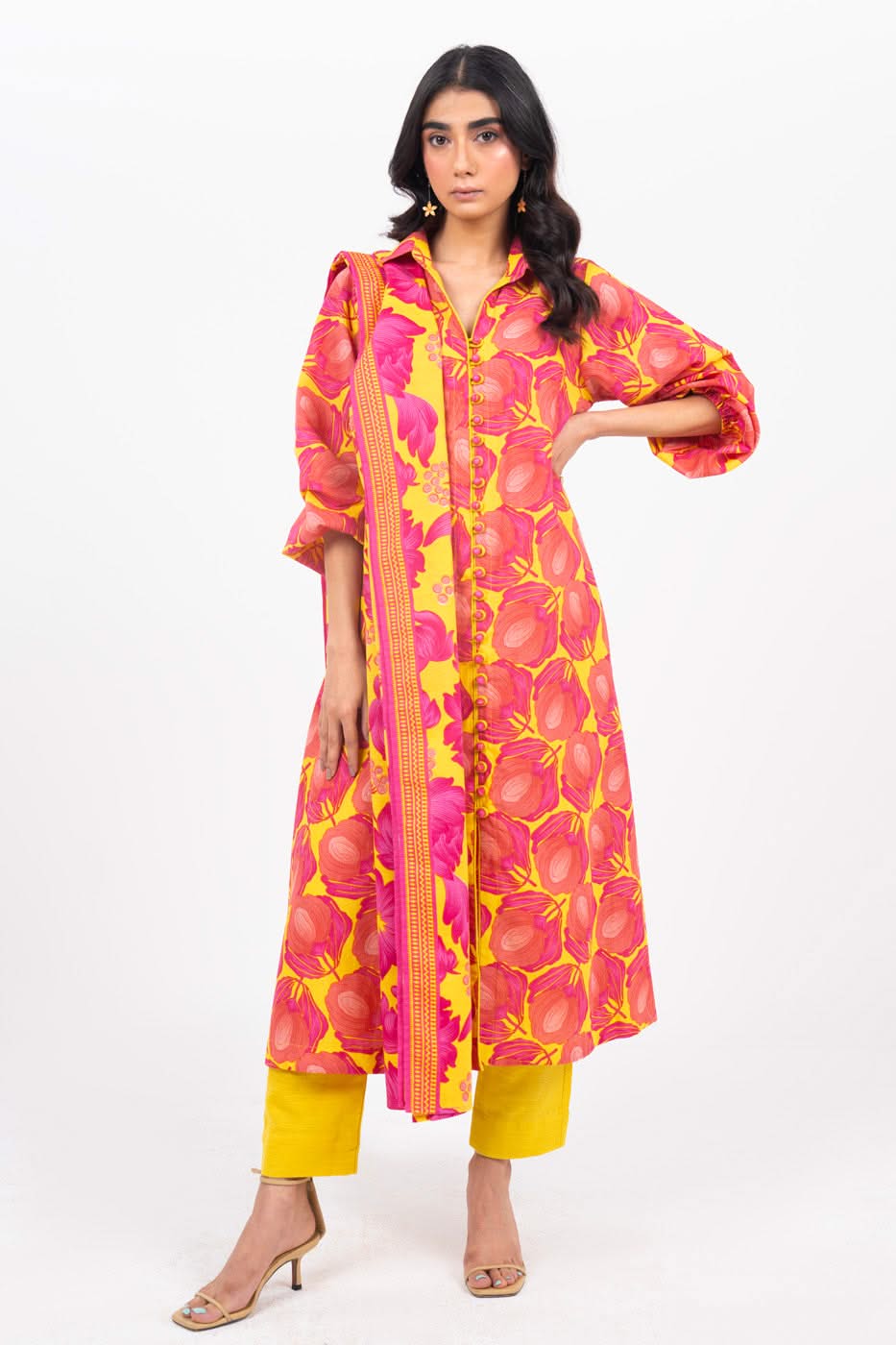 Alkaram FW-24-24-Yellow Winter Collection 2024
