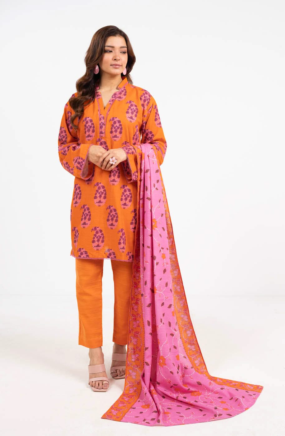 Alkaram FW-25-1-24-Rust Winter Collection 2024