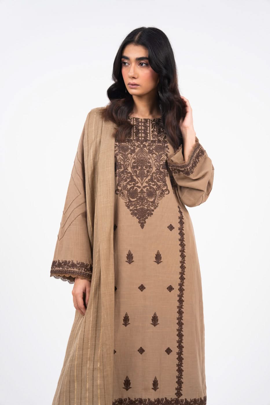Alkaram FW-4-1-24-Light Blue Winter Collection 2024 - Image 2