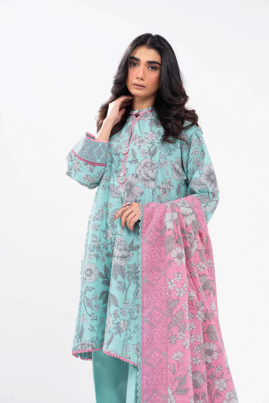 Alkaram FW-42-24-Blue  Winter Collection 2024 - Image 2
