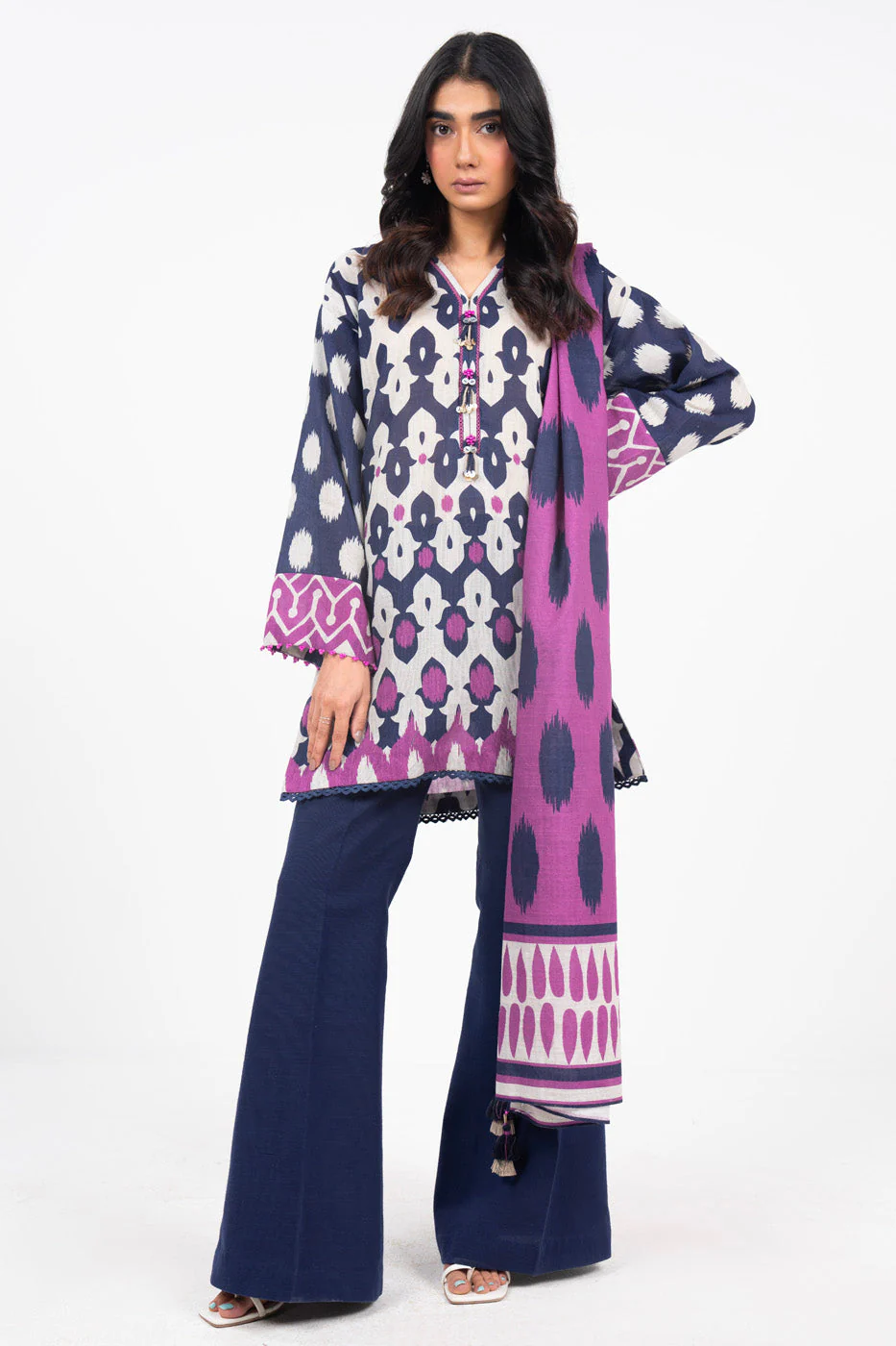 Alkaram FW-51-24-Blue Winter Collection 2024