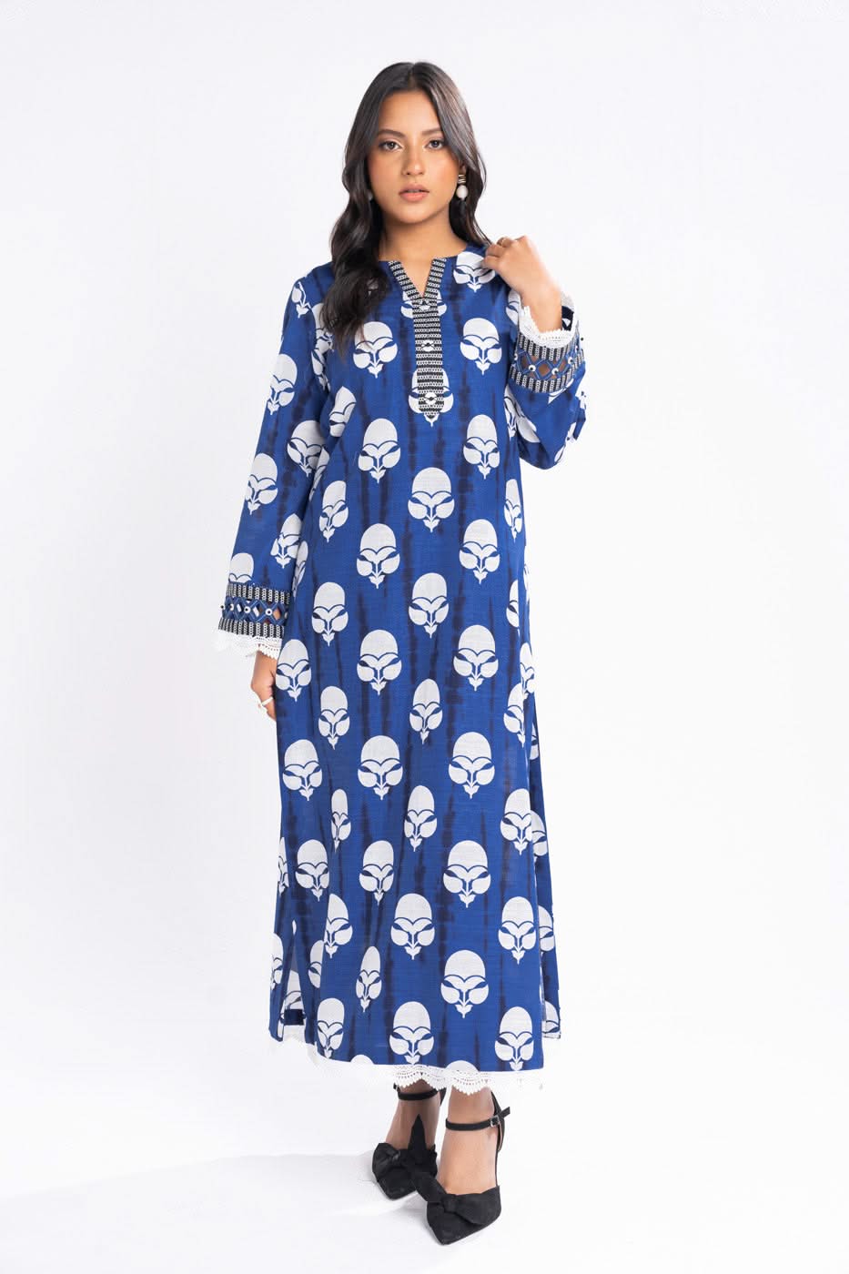 Alkaram FW-53-1-24-Blue  Winter Collection 2024