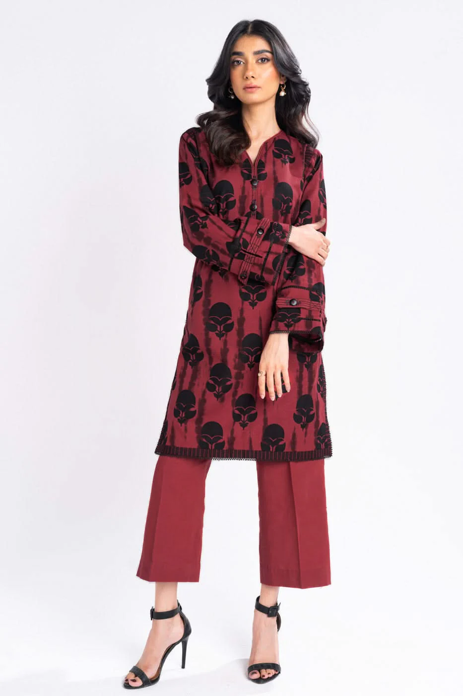 Alkaram FW-53-1-24-Red  Winter Collection 2024