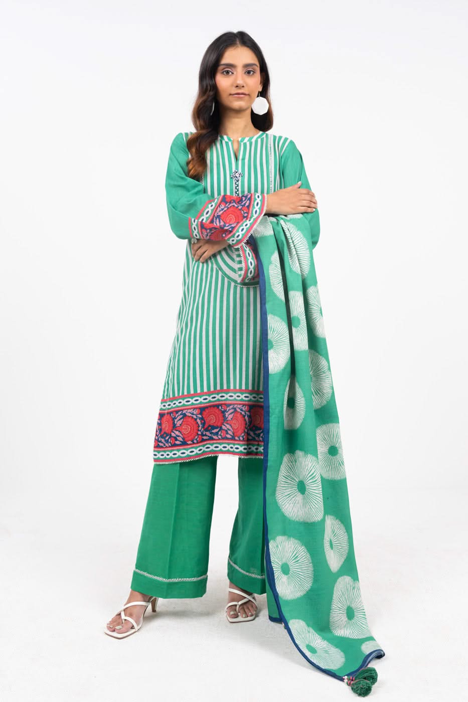 Alkaram FW-53-24-Green Winter Collection 2024