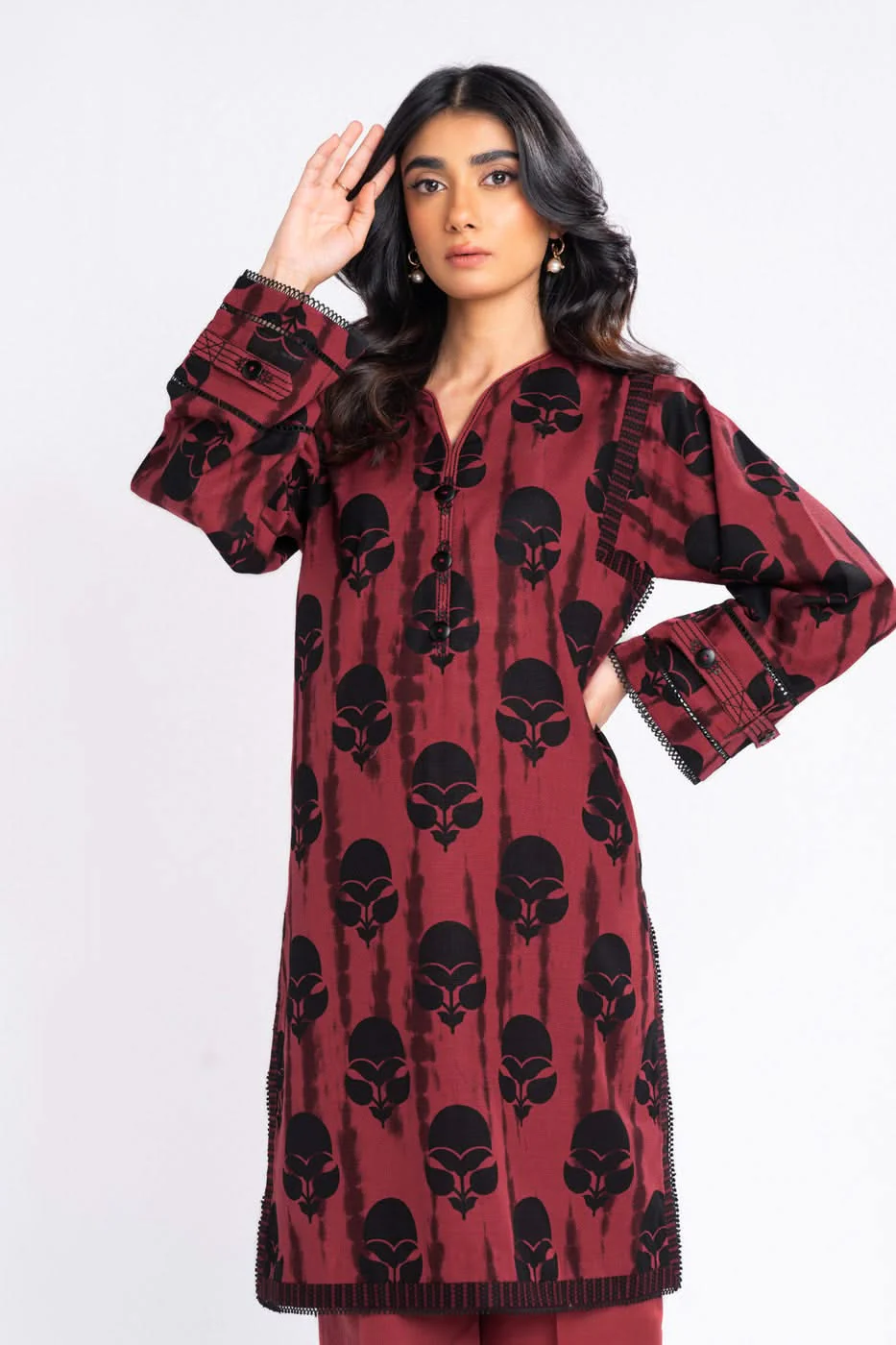 Alkaram FW-57-1-24-Cream  Winter Collection 2024 - Image 2
