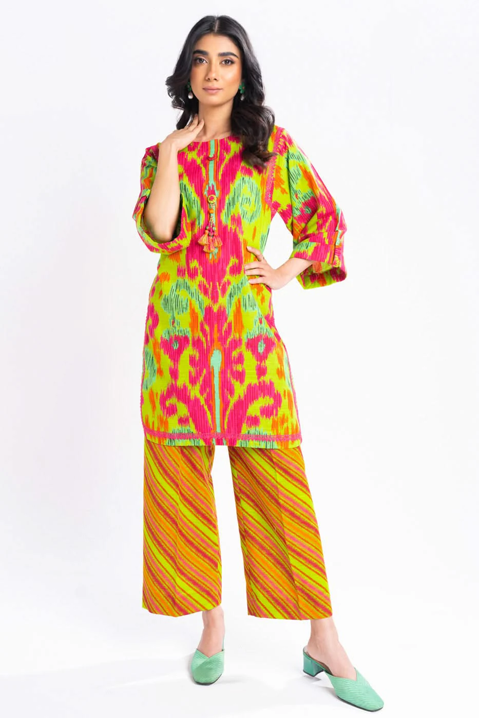 Alkaram FW-63-24-Florecent Green Winter Collection 2024