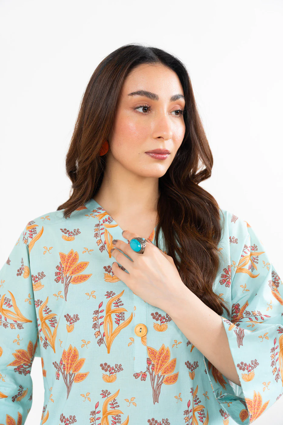 Alkaram GFKU7243-Sky-Blue Hello Winter Woman 2026 - Image 2