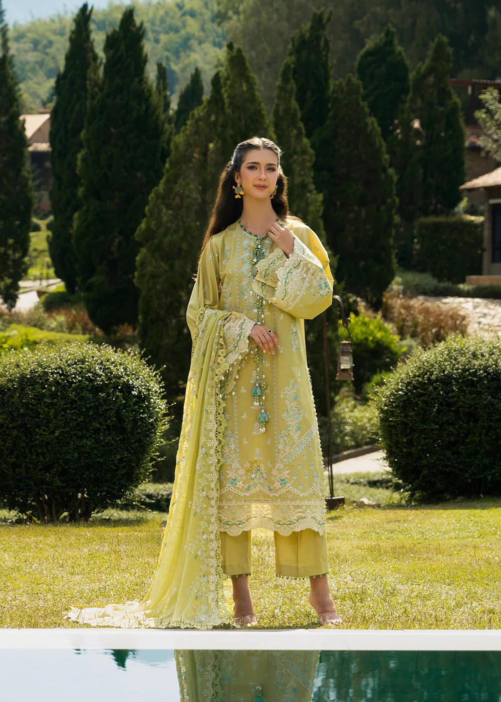 AlKaram M 01 26 Lime Green Spring Summer 2026