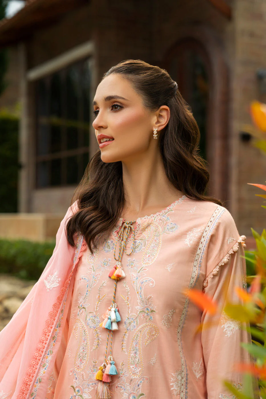 Alkaram M-14-26-peach Meraki 2026 - Image 2