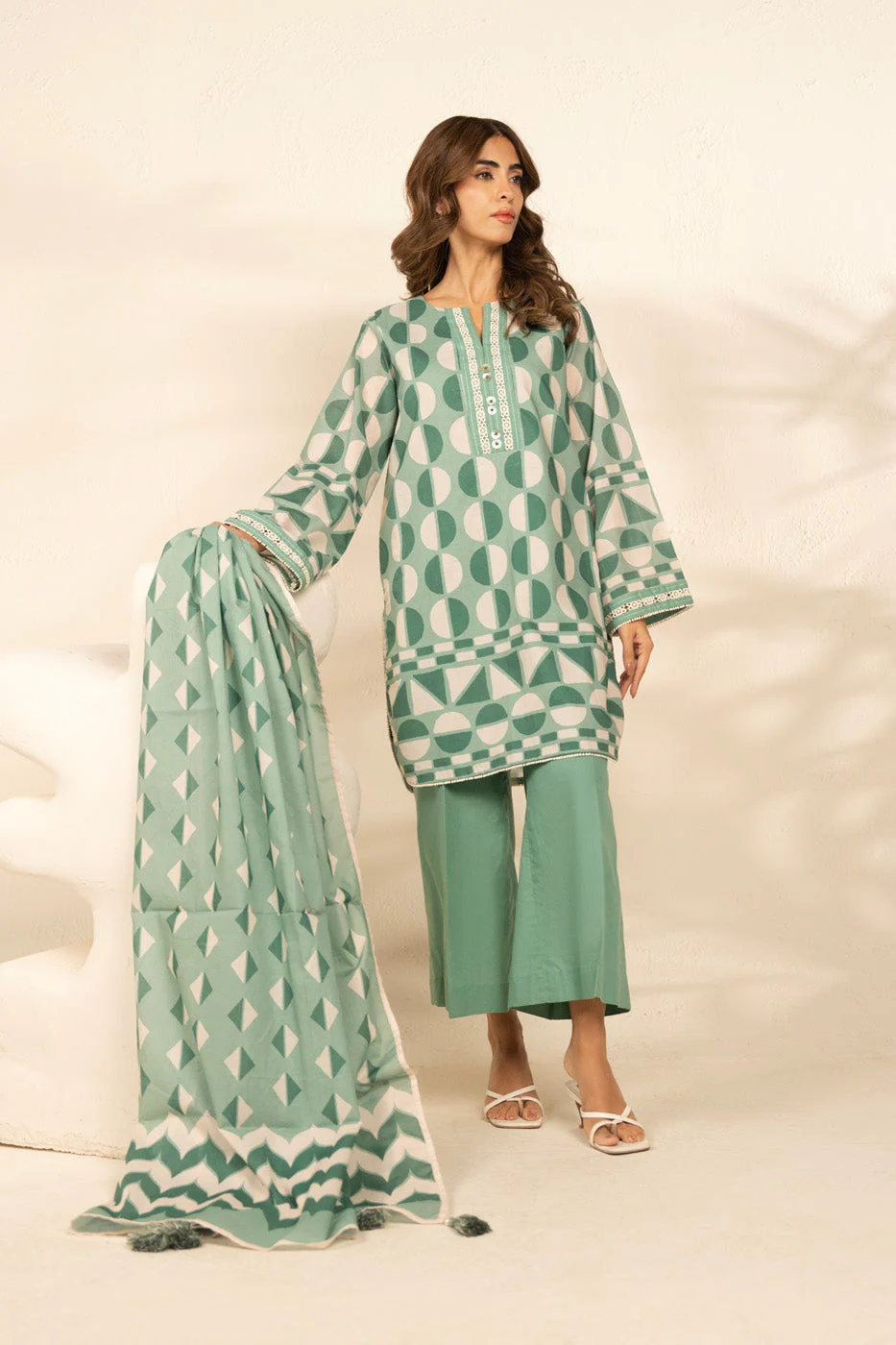 AlKaram Ms 180 26 Sage Green Spring Summer 2026