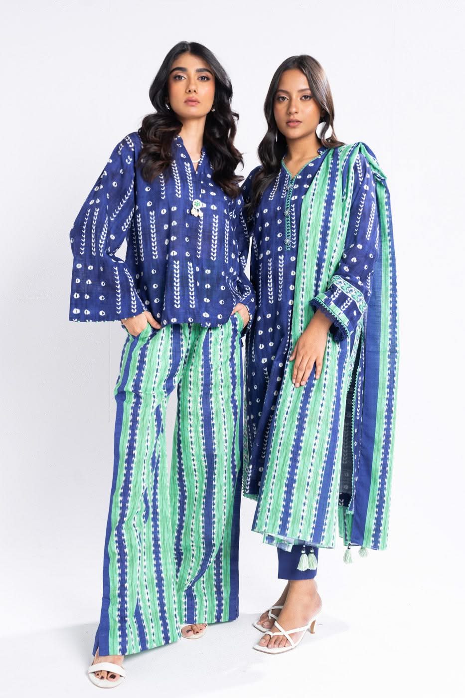 Alkaram PF-16-1-24-Blue  Mid Summer Collection 2024 - Image 2