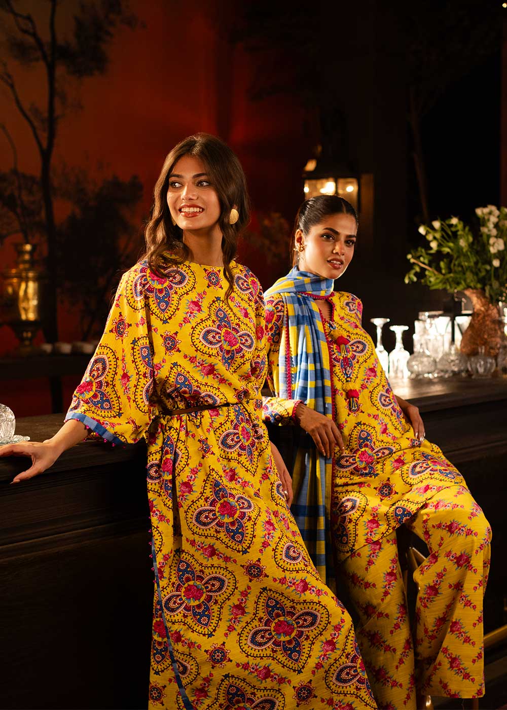 Alkaram PF-49-24-Yellow  Mid Summer Collection 2024 - Image 2