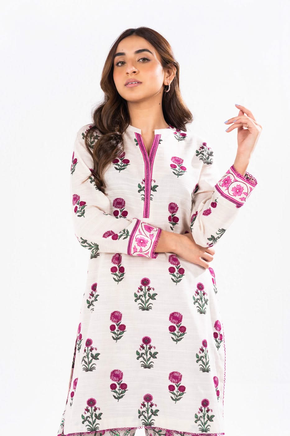 Alkaram PF-52-1-24-Cream Mid Summer Collection 2024
