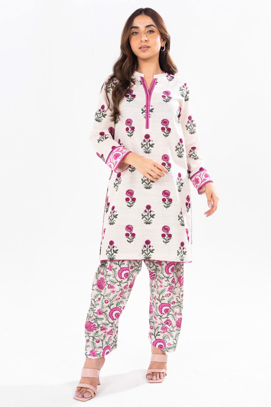 Alkaram PF-52-1-24-Cream Mid Summer Collection 2024 - Image 2