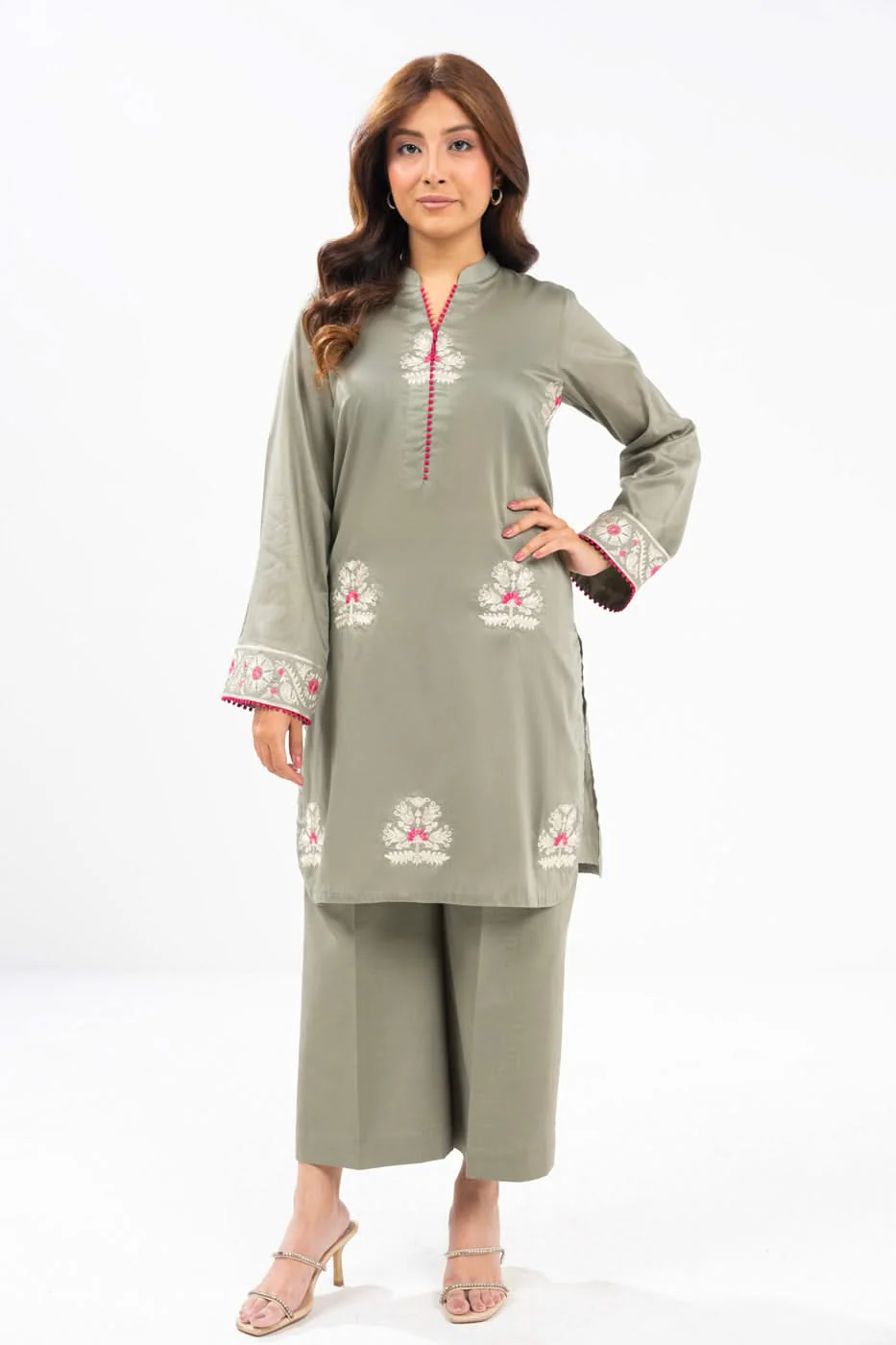 Alkaram PF-56-1-24-Light Green Mid Summer Collection 2024 - Image 2