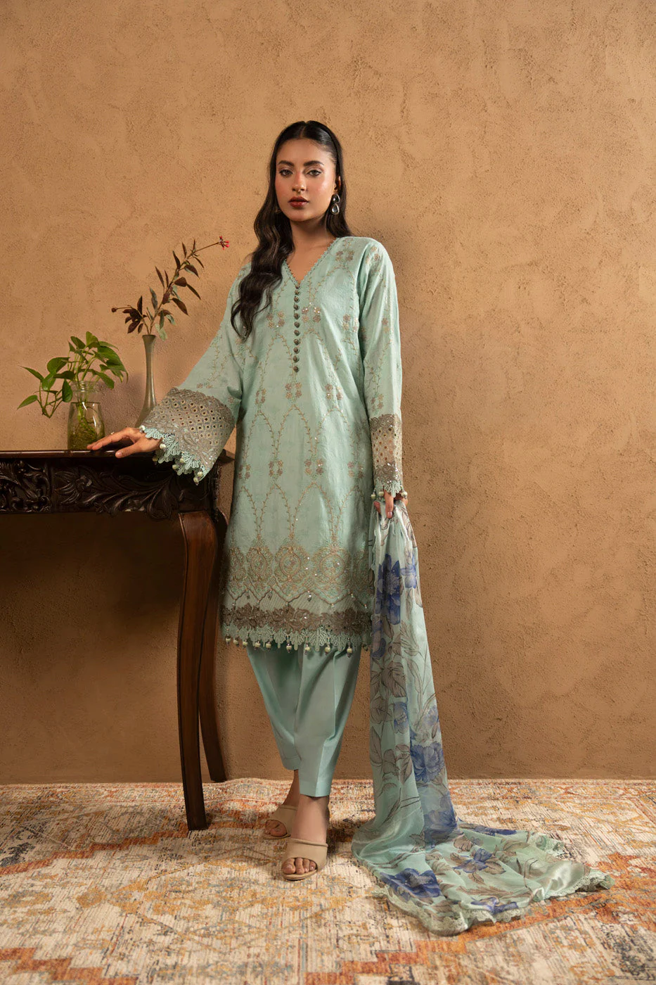 AlKaram Sl 19 26 Light Blue Spring Summer 2026