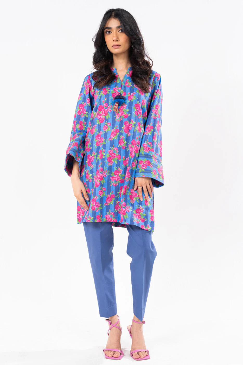 Alkaram SLR-24-24-7-Blue Winter Collection 2024