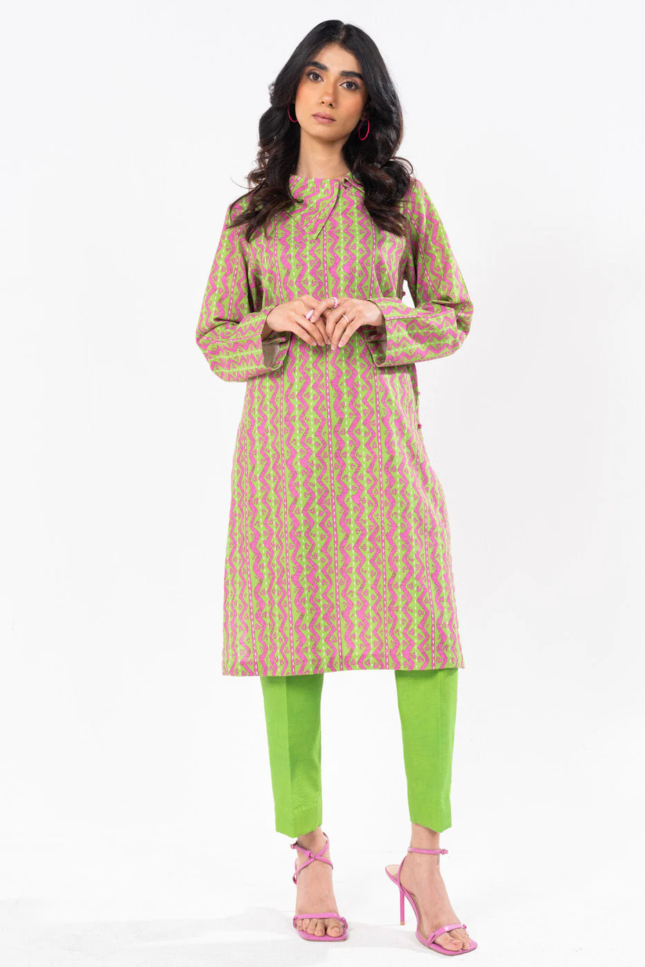 Alkaram SLR-41-24-7-Leaf Green Winter Collection 2024
