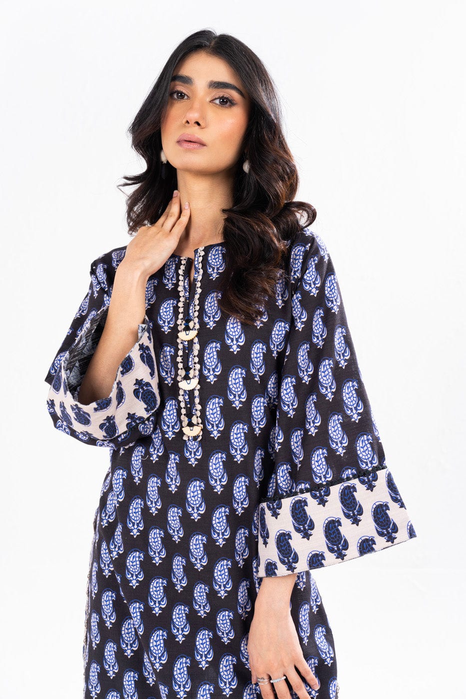 Alkaram SLR-44-24-7-Cadet Blue Winter Collection 2024 - Image 2