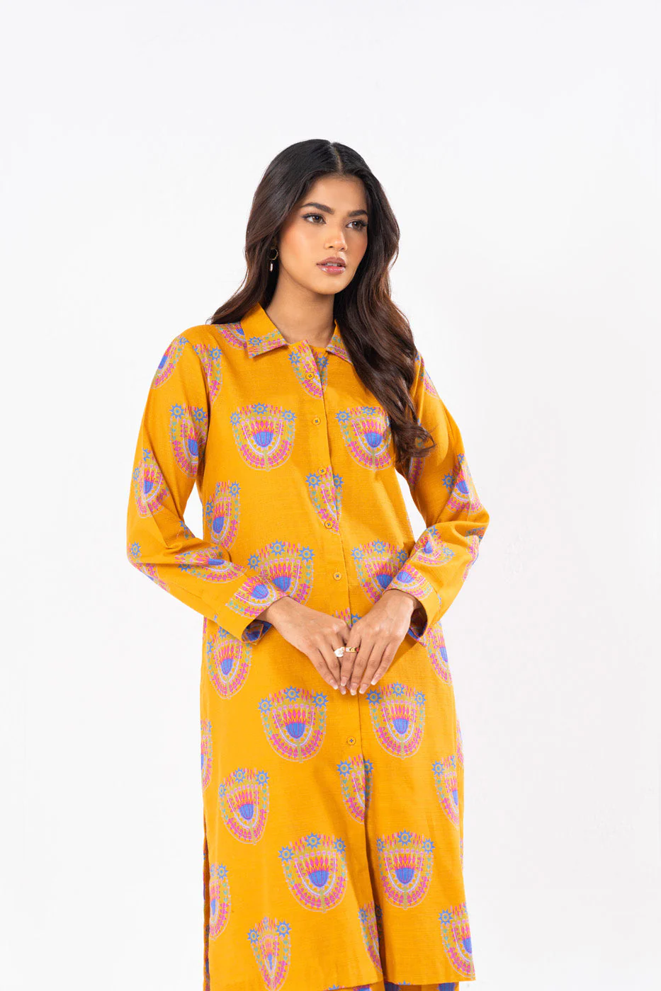 Alkaram SLR-46-24-7-Dark Blue Winter Collection 2024 - Image 2