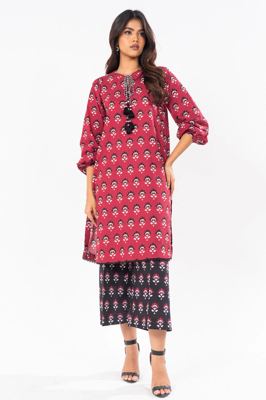 Alkaram SLR-48-24-7-Red  Winter Collection 2024
