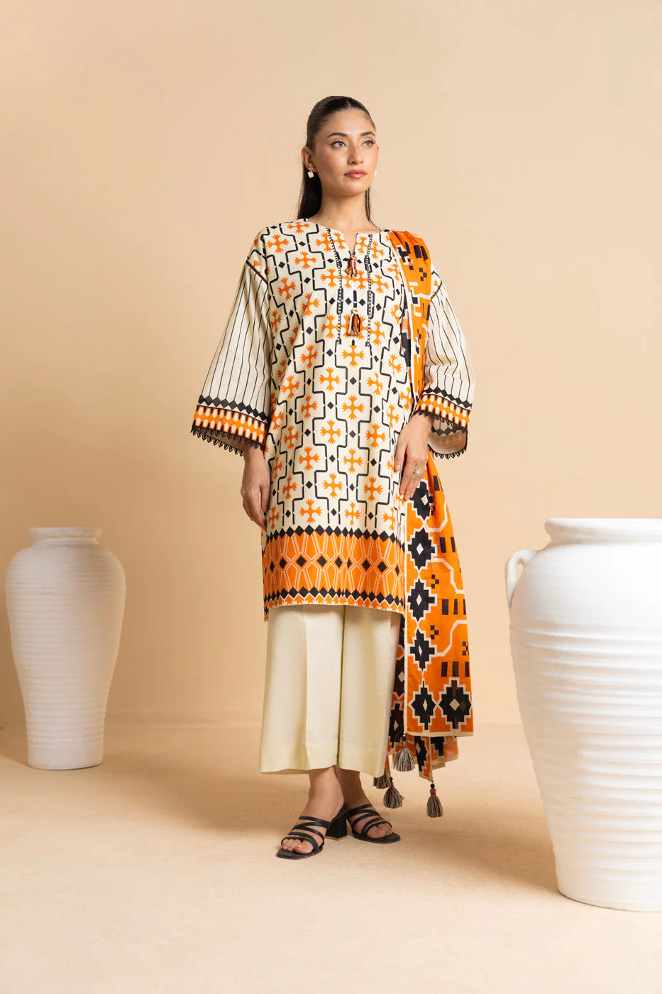 AlKaram Ss 60 25 3 Beige Spring Summer 2026