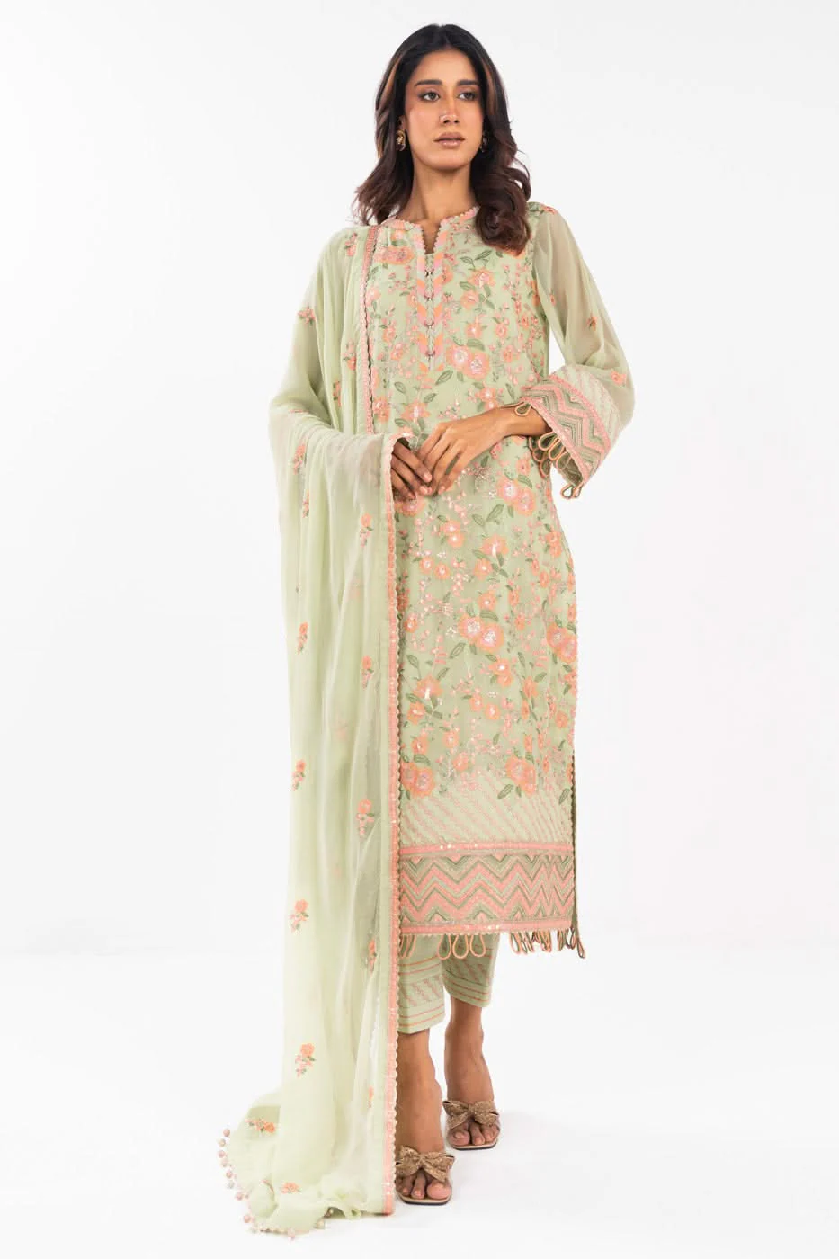Alkaram Studio FC-22i-25-Pistachio Festive Summer 2025