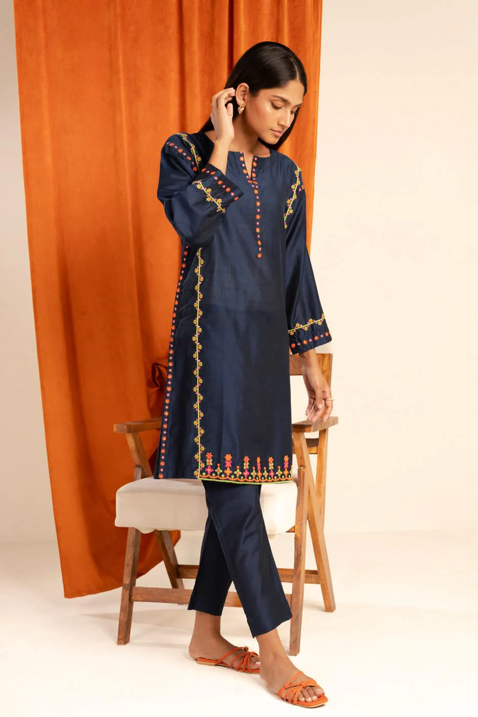 Alkaram Studio GFSU5871-Blue Husn-E-Eid 2025