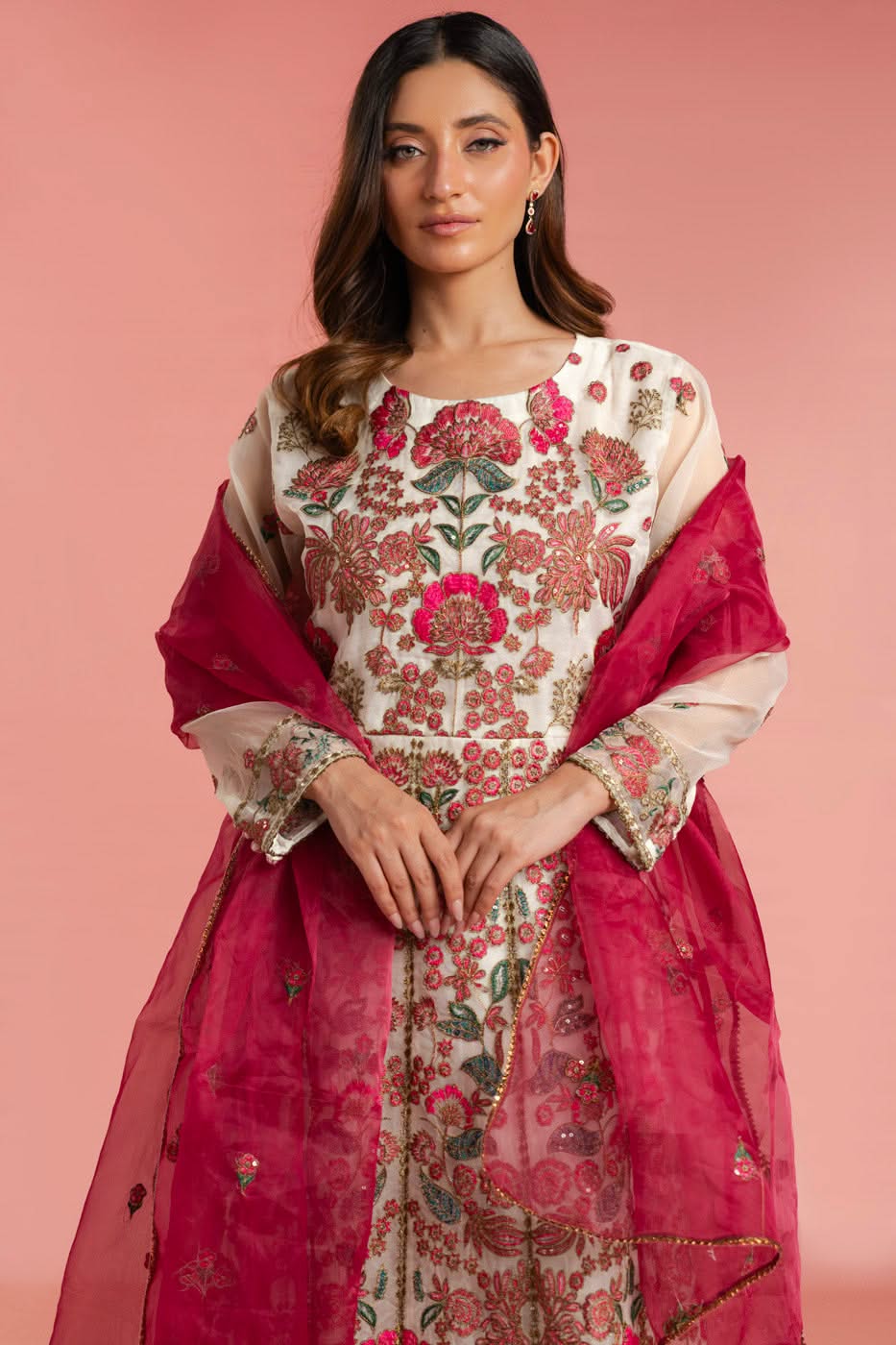 Alkaram Studio GFSU6014-Off White Husn-E-Eid 2025 - Image 2