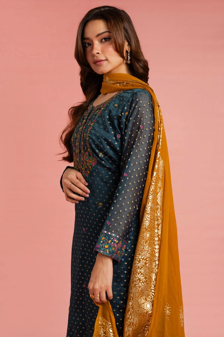 Alkaram Studio GFSU6022-Blue Husn-E-Eid 2025 - Image 2
