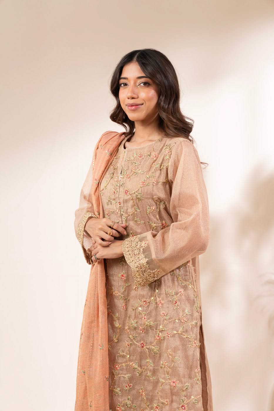 Alkaram Studio GFSU6028-Mustard Husn-E-Eid 2025 - Image 2