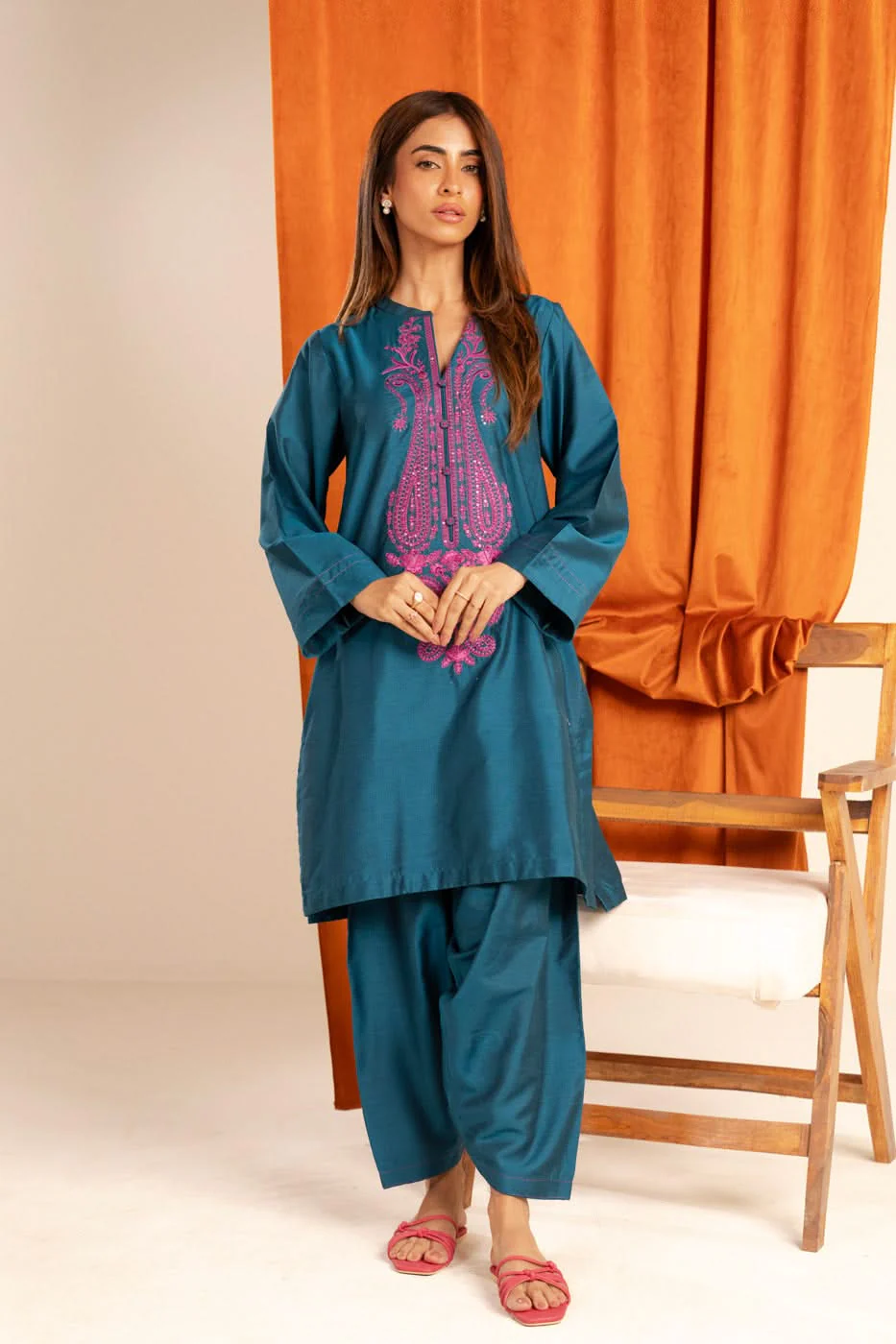 Alkaram Studio GFSU6067-Blue Husn-E-Eid 2025