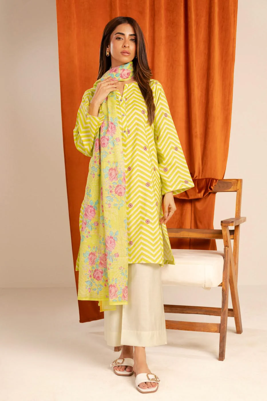 Alkaram Studio GFSU6085-Green Husn-E-Eid 2025