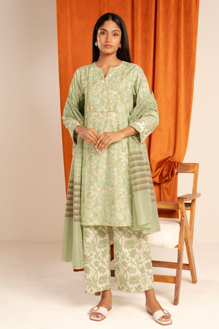 Alkaram Studio GFSU6088-Green Husn-E-Eid 2025