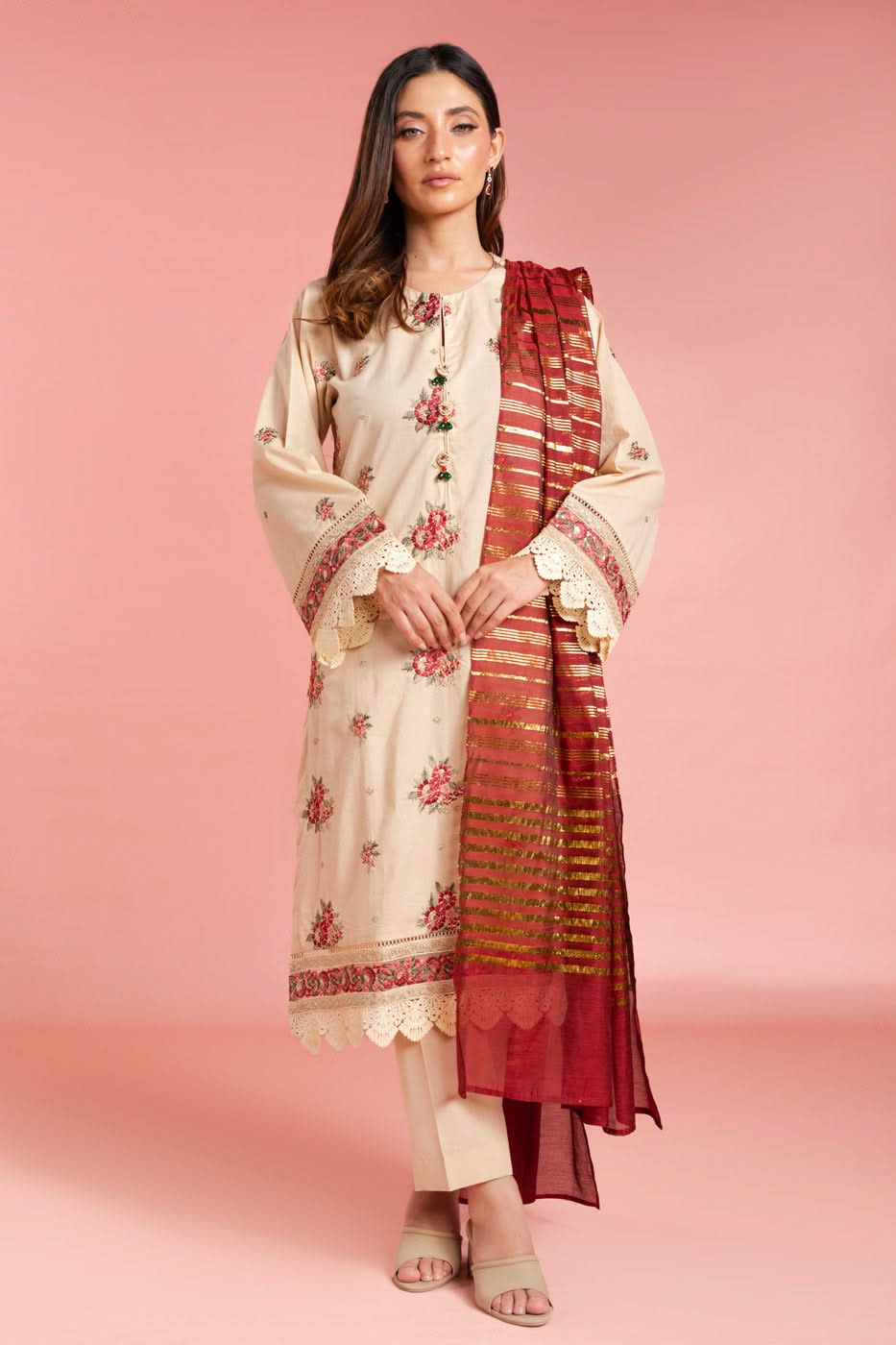 Alkaram Studio GFSU6108-Beige Husn-E-Eid 2025