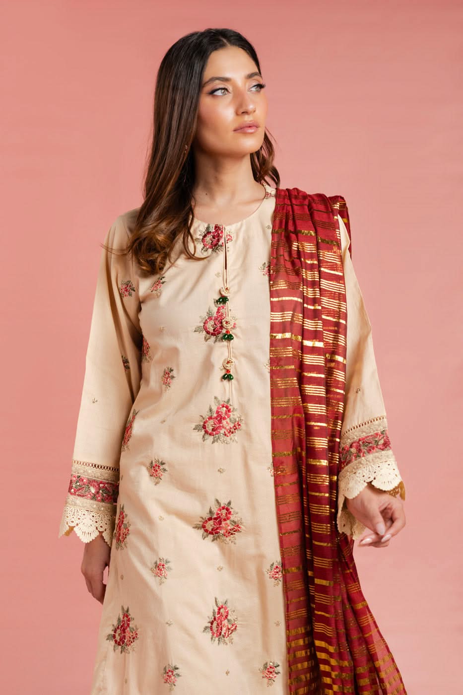 Alkaram Studio GFSU6108-Beige Husn-E-Eid 2025 - Image 2