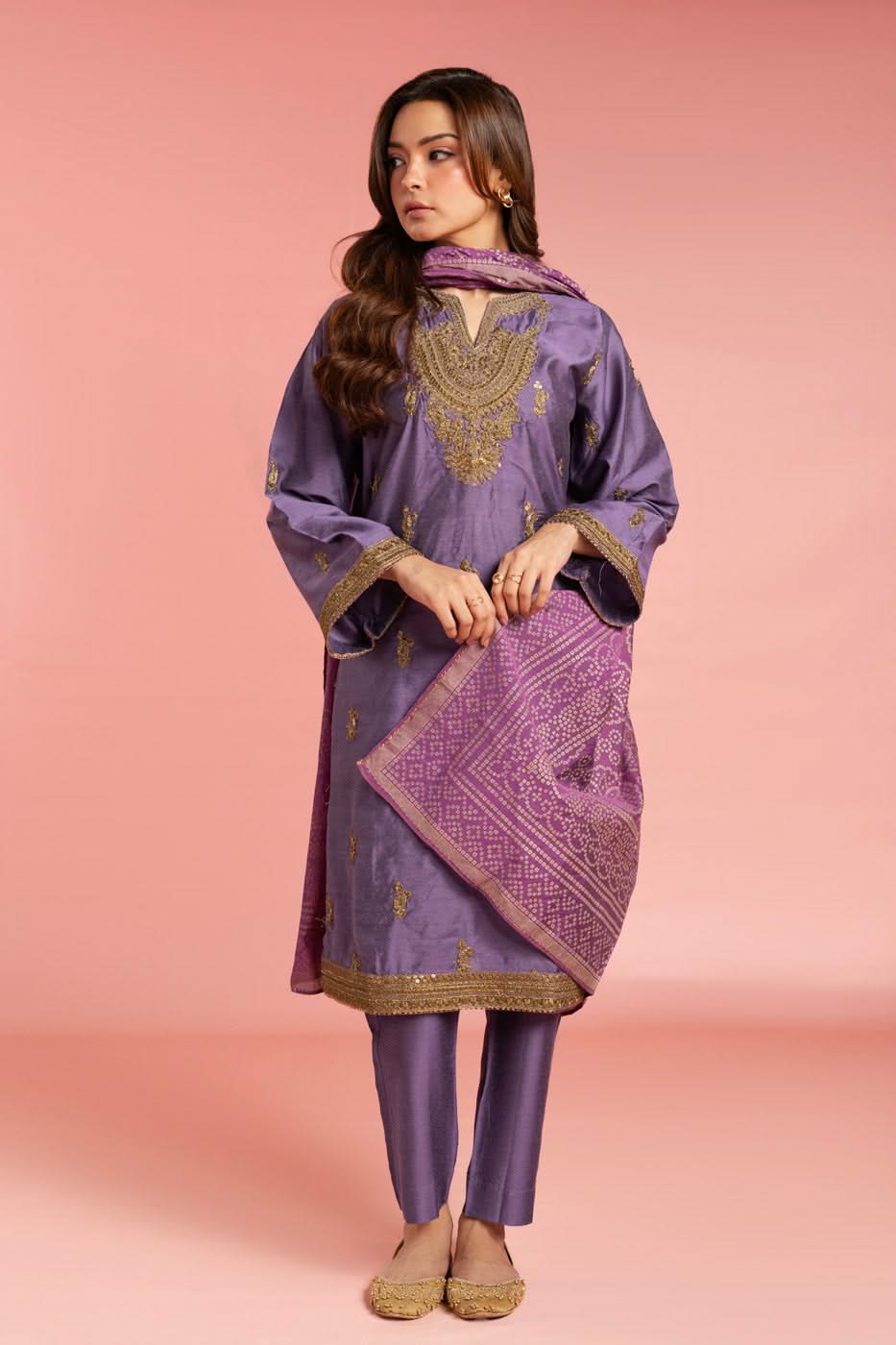 Alkaram Studio GFSU6110-Purple Husn-E-Eid 2025
