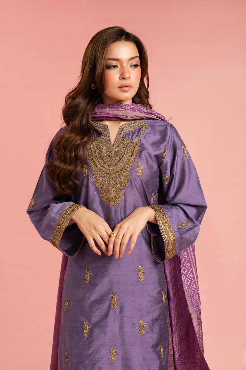 Alkaram Studio GFSU6110-Purple Husn-E-Eid 2025 - Image 2