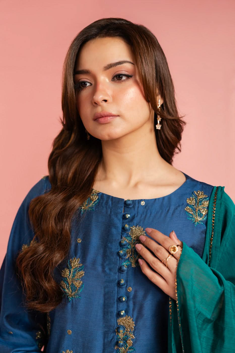 Alkaram Studio GFSU6112-Blue Husn-E-Eid 2025 - Image 2